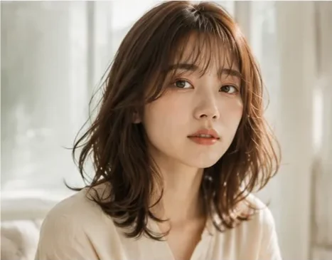 ミディアムヘアスタイル